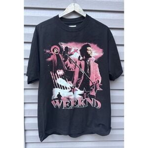 The Weeknd XO Tour Save Your Tears 2021 T Shirt Black Dates Mens XL *RARE*